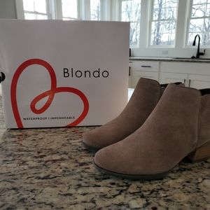 Blondo Taupe Villa Waterproof Ankle Boots 7